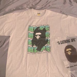 bape distortion tee